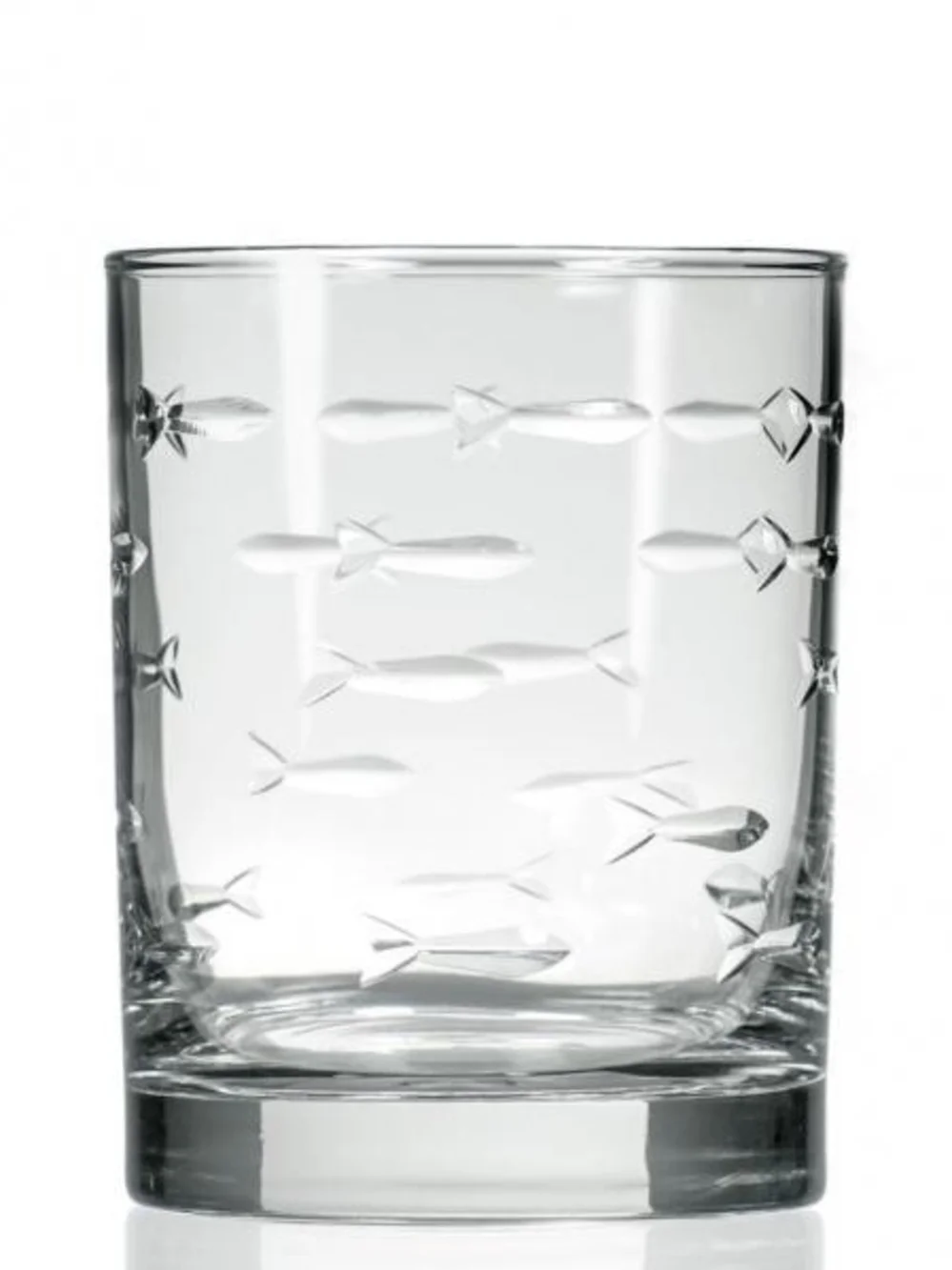 School of Fish  Old Fashioned Whiskey  Set of 2 By ZODAX